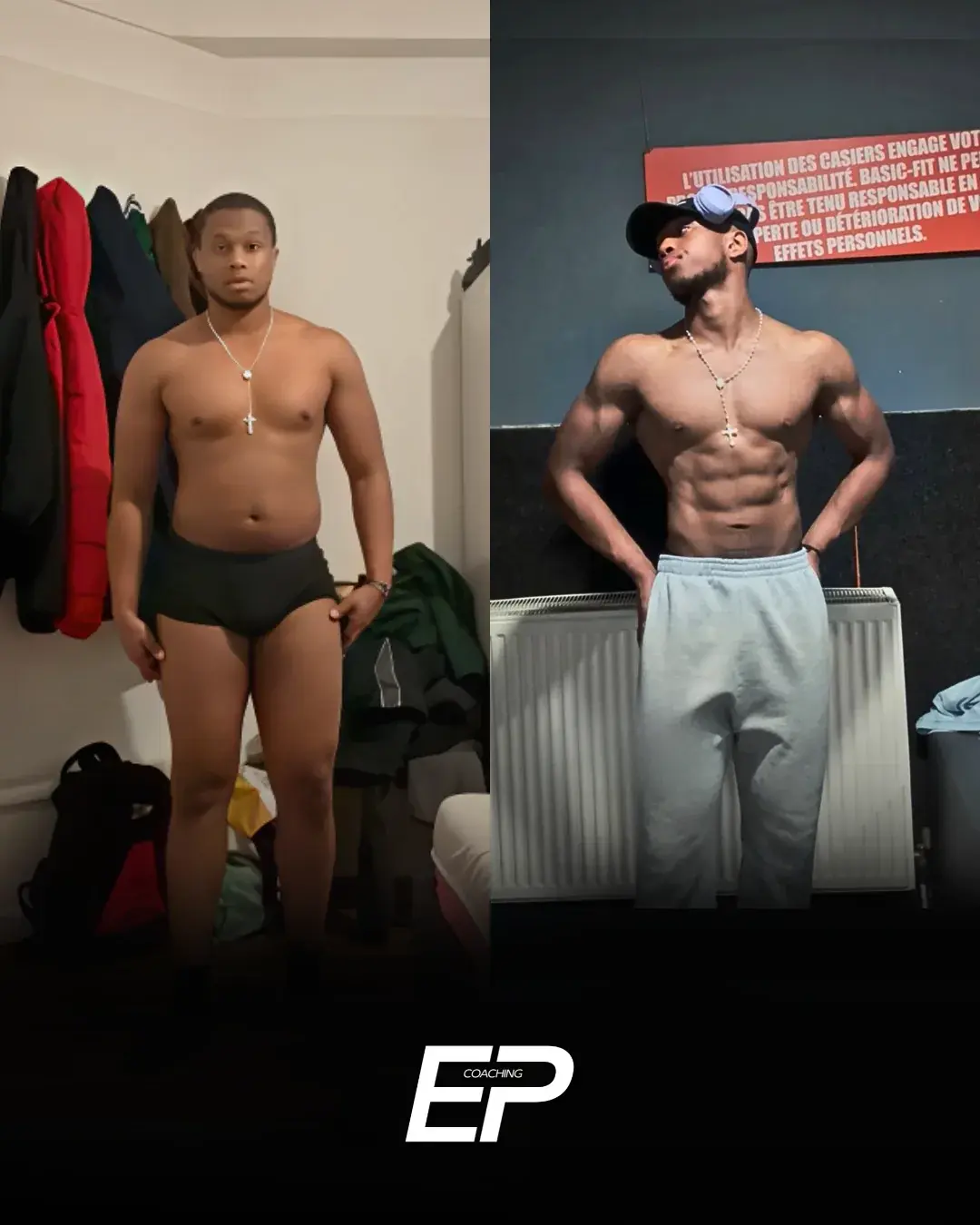 Client accompagné par EP Coaching, photo avant et après