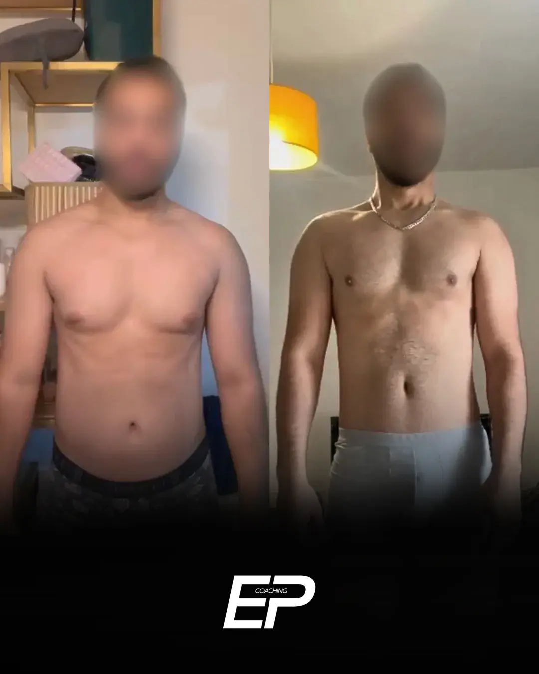 Client accompagné par EP Coaching, photo avant et après