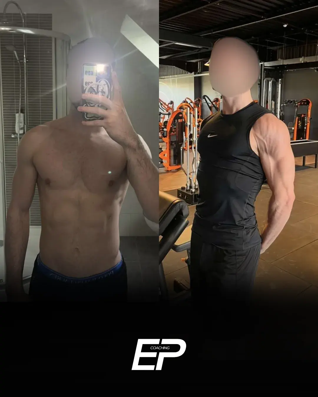 Client accompagné par EP Coaching, photo avant et après